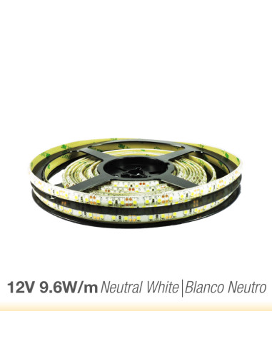 Tira LED SMD3528 IP68, 24V 9.6W/M, 800 Lm/M, 120 LED/M, 5m