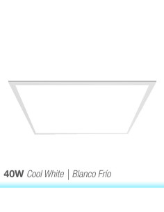 Panel LED Cuadrado, 40W 3800lm, 59.5x59.5cm de empotrar