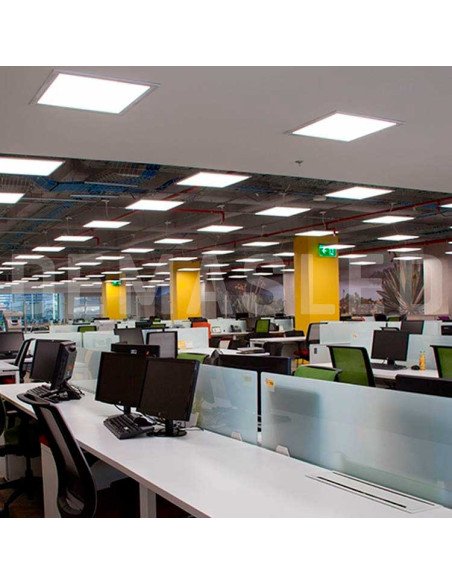 Panel LED Cuadrado, 40W 3800lm, 59.5x59.5cm de empotrar