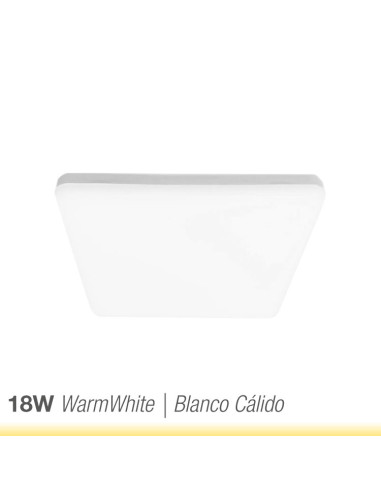 Panel LED cuadrado AJUSTABLE de 17x17cm 18W 1620lm, Empotrar