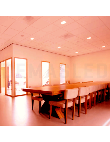 Panel LED cuadrado AJUSTABLE de 17x17cm 18W 1620lm, Empotrar