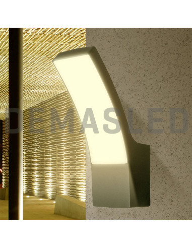 Aplique Exterior CURVED LED de Pared 11W Neutro 1000lm 220-240V