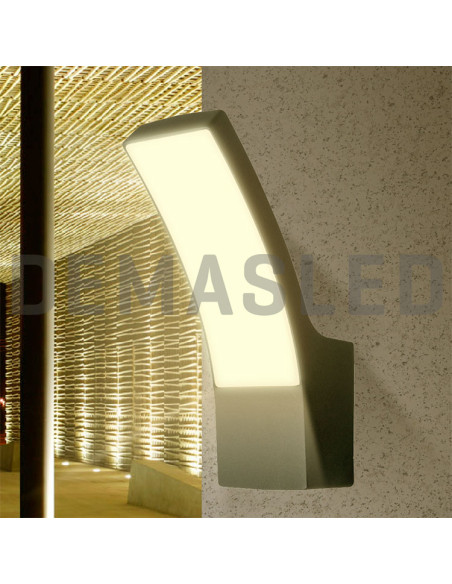 Aplique Exterior CURVED LED de Pared 11W Neutro 1000lm 220-240V