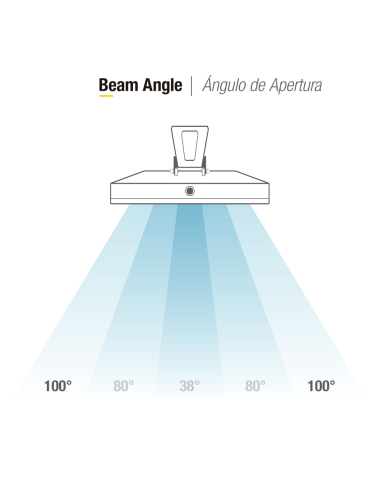 Proyector LED para Exteriores, 100W 8500lm Blanco Frio 6500K 220V