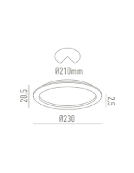 Downlight IP54 23W LC1427