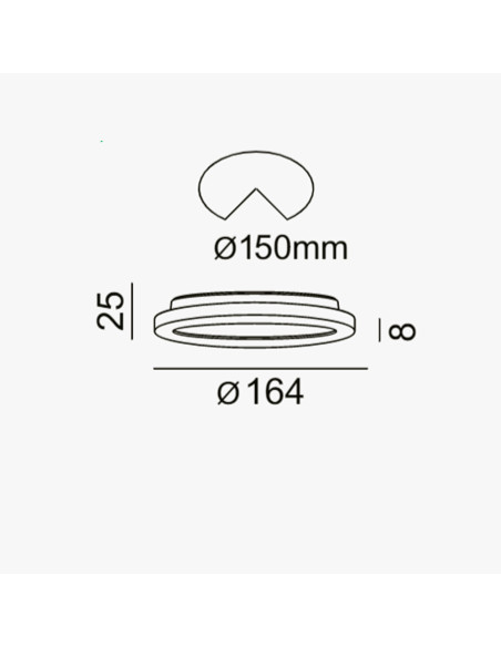 Downlight cromado 18W LC1482r