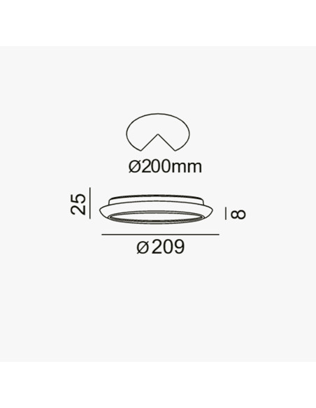 Downlight cromado 23W 4000K LC1484r
