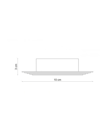 Aro fijo cuadrado escalonado 98x98mm nc1760sq