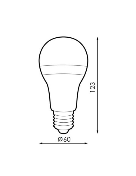 E27 A60 bombilla 10W RGB y CCT Domótica