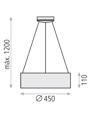 Colgante 24W Dilga 45cm