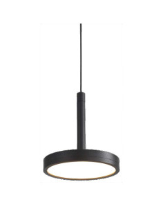 Colgante Corvus Negro Textura 7.5W 3000K