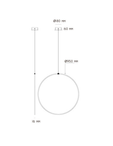 Colgante Ring 57032 Cromo