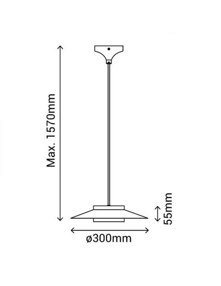 Colgante VALENTINA 18W bidireccional