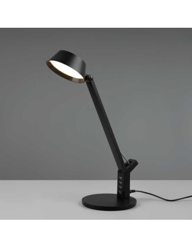 Lámpara mesa AVA regulable con cargador USB