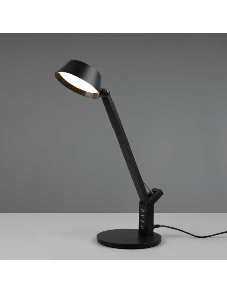 Lámpara mesa AVA regulable con cargador USB