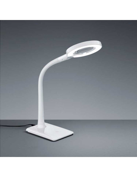 Lámpara mesa LUPO flexible con lupa
