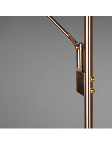 Lámpara pie con lector Brant