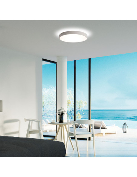 Plafón Blanco Texturizado 30W+5W 3000K Lisboa
