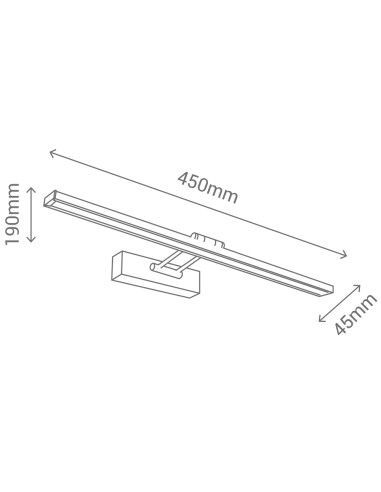 Aplique para cuadro 12W Picabia 58cm