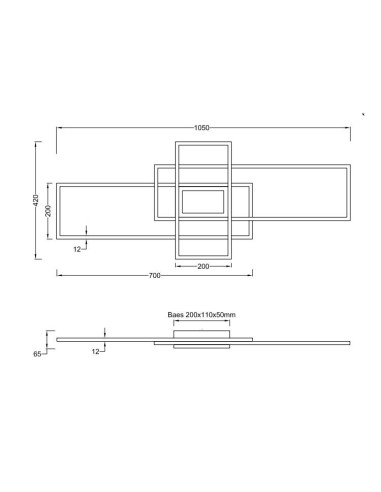 Plafón Irvine SMD 60W de 3000K a 6500K