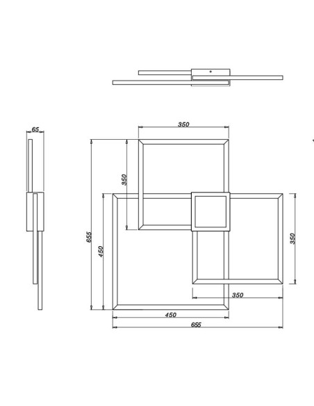 Plafón Hydra SMD 38W 3000K 4000lm