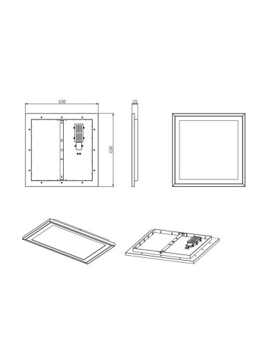 Plafón de techo Carus 20W
