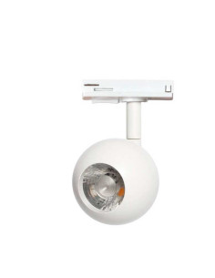 Foco carril 10W esfera orientable UGR13 Blanco 3000K