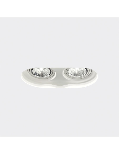 Empotrable modelo KU 2 en color Blanco para 2xGU10 (no incluida)