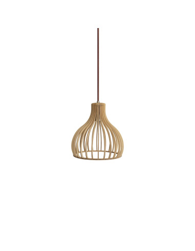 Lámpara colgante modelo OLMO en color Natural para 1xE27 (no incluida)