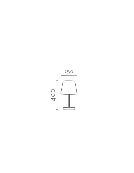 Lámpara de mesa modelo LATANIA en color Natural para 1xE27 (no incluida)