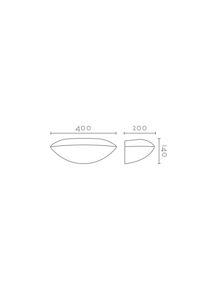 Aplique de pared modelo CRETA - 1xE27 en color Blanco para 1xE27 (no incluida)