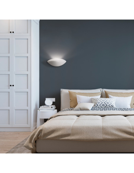 Aplique de pared modelo CRETA LED Dimable en color Blanco