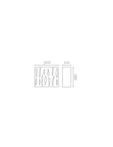 Aplique de pared modelo ZINC - 1xE27 en color Blanco para 1xE27 (no incluida)
