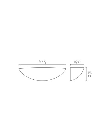 Aplique de pared modelo ESFERA 625 LED Dimable en color Blanco