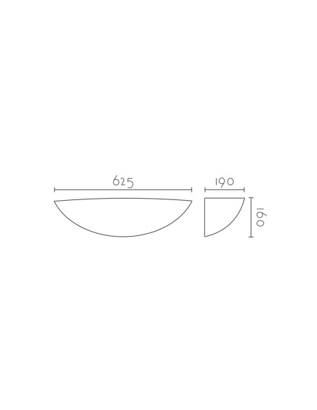 Aplique de pared modelo ESFERA 625 LED Dimable en color Blanco