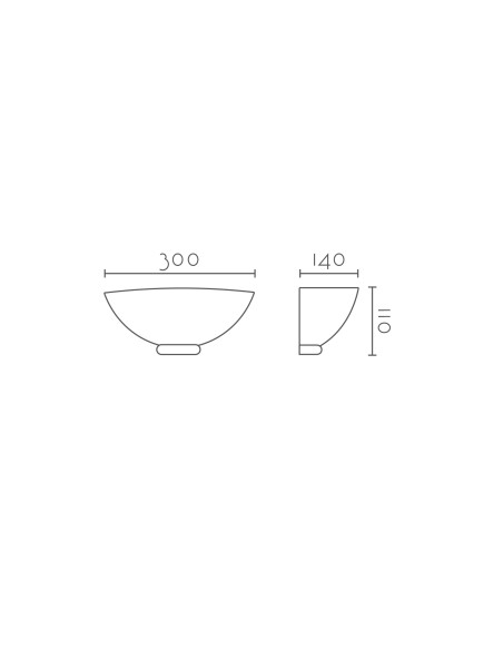 Aplique de pared modelo SPARTA - 1xR7s 118mm en color Blanco para 1xR7s 118mm (no incluida)