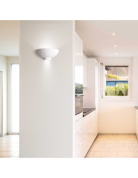 Aplique de pared modelo SPARTA - 1xR7s 118mm en color Blanco para 1xR7s 118mm (no incluida)