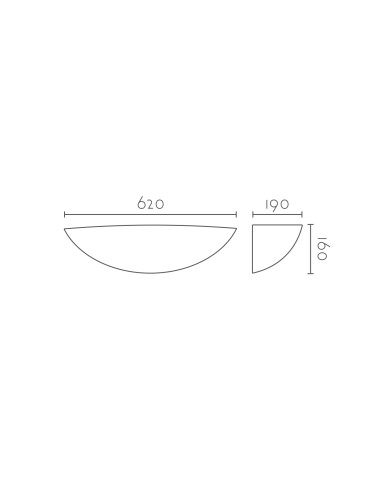 Aplique de pared modelo BALI - 1xe27-led en color Blanco para 1xe27-led (no incluida)