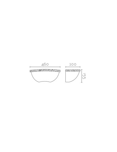 Aplique de pared modelo AIDA - 1xR7s 118mm en color Blanco para 1xR7s 118mm (no incluida)
