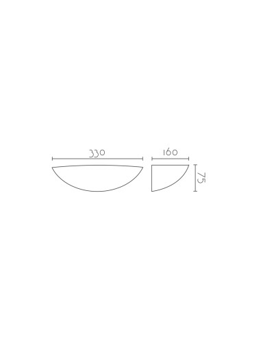 Aplique de pared modelo A-5145 - 1xE27 en color Blanco para 1xE27 (no incluida)