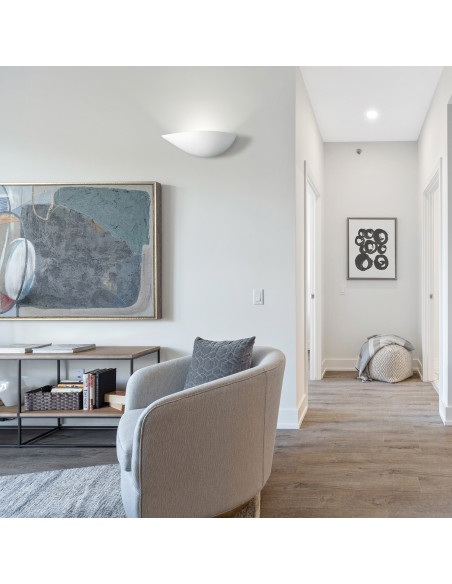 Aplique de pared modelo BETA - 1xE27 en color Blanco para 1xE27 (no incluida)