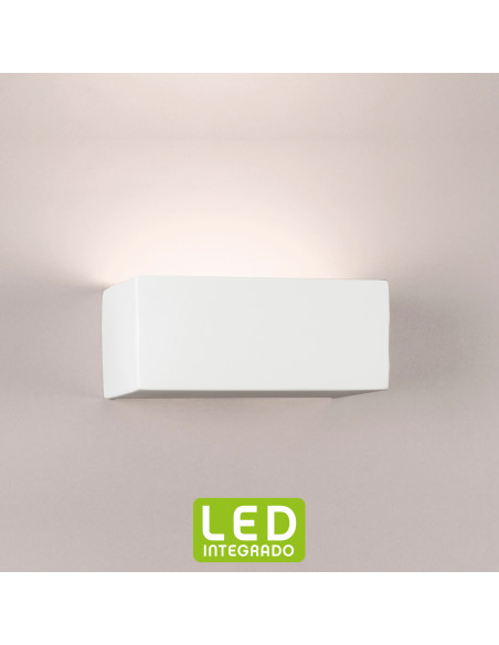 Aplique de pared modelo BRAVO 250 LED Dimable en color Blanco