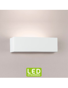 Aplique de pared modelo FRAC 350 LED en color Blanco