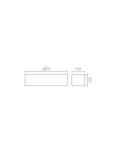 Aplique de pared modelo NICO 480 LED Dimable en color Blanco