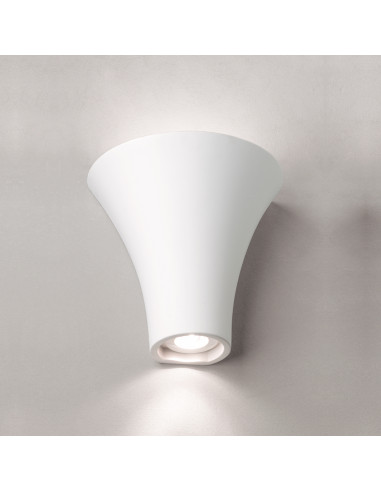 Aplique de pared modelo VESUBIO - 1XGU10 + 1XR7S 78mm en color Blanco para 1XGU10 + 1XR7S 78mm (no incluida)