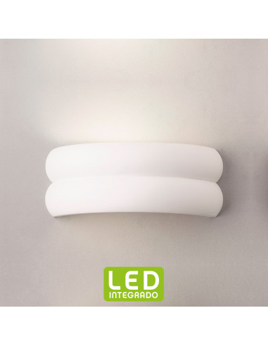 Aplique de pared modelo ICEBERG 330 LED Dimable en color Blanco