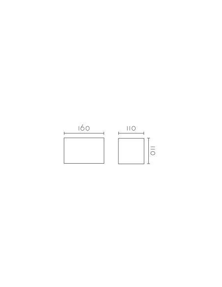 Aplique de pared modelo LLEVANT - 1xR7s 78mm en color Blanco para 1xR7s 78mm (no incluida)