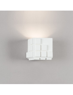 Aplique de pared modelo BACO en color Blanco para 1XG9 (no incluida)