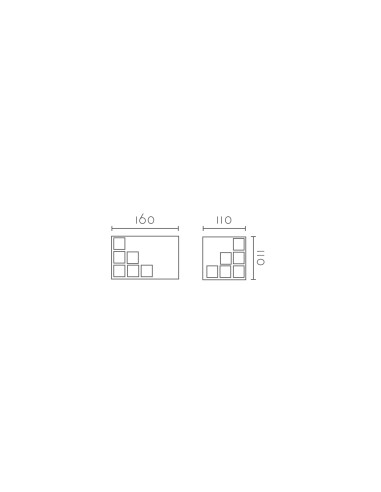 Aplique de pared modelo MITO - 1xR7s 78mm en color Blanco para 1xR7s 78mm (no incluida)