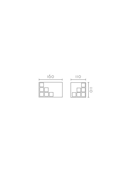 Aplique de pared modelo MITO - 1xR7s 78mm en color Blanco para 1xR7s 78mm (no incluida)